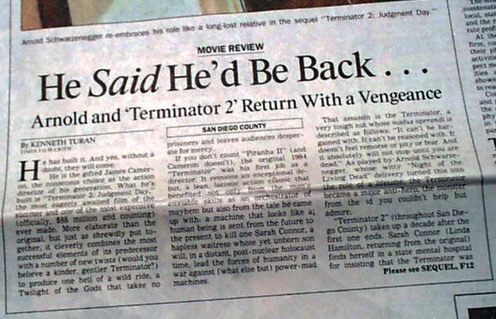 �������� �� �2 �� ����������� ������� ������ � ������ �Los Angeles Times�, 3 ���� 1991 ����
