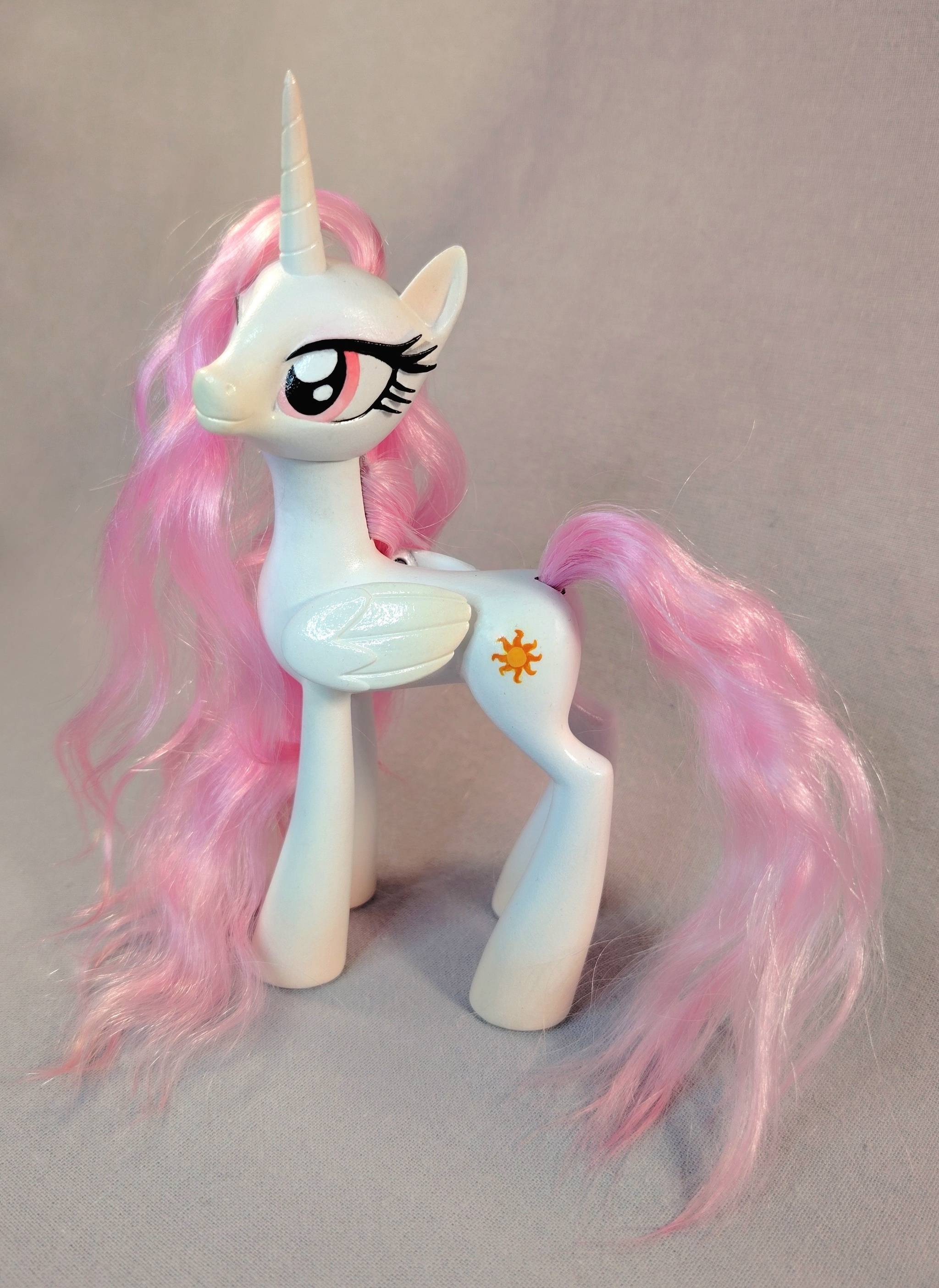 Custom 3D printed articulated alicorn pony with interchangeable wings. - Series 3d printing, My, Needlework, Needlework with process, Doll, Toys, Painting, Toy horse, Longpost, Horses, Wool, Crafts, Foal, My little pony, Princess celestia, Alicorn, Pony, Pegasus, Unicorn, 3D печать