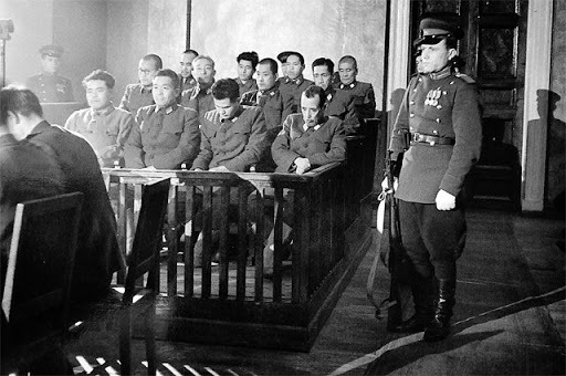 Суд над японцами в Хабаровском Доме офицеров в 1946 году
