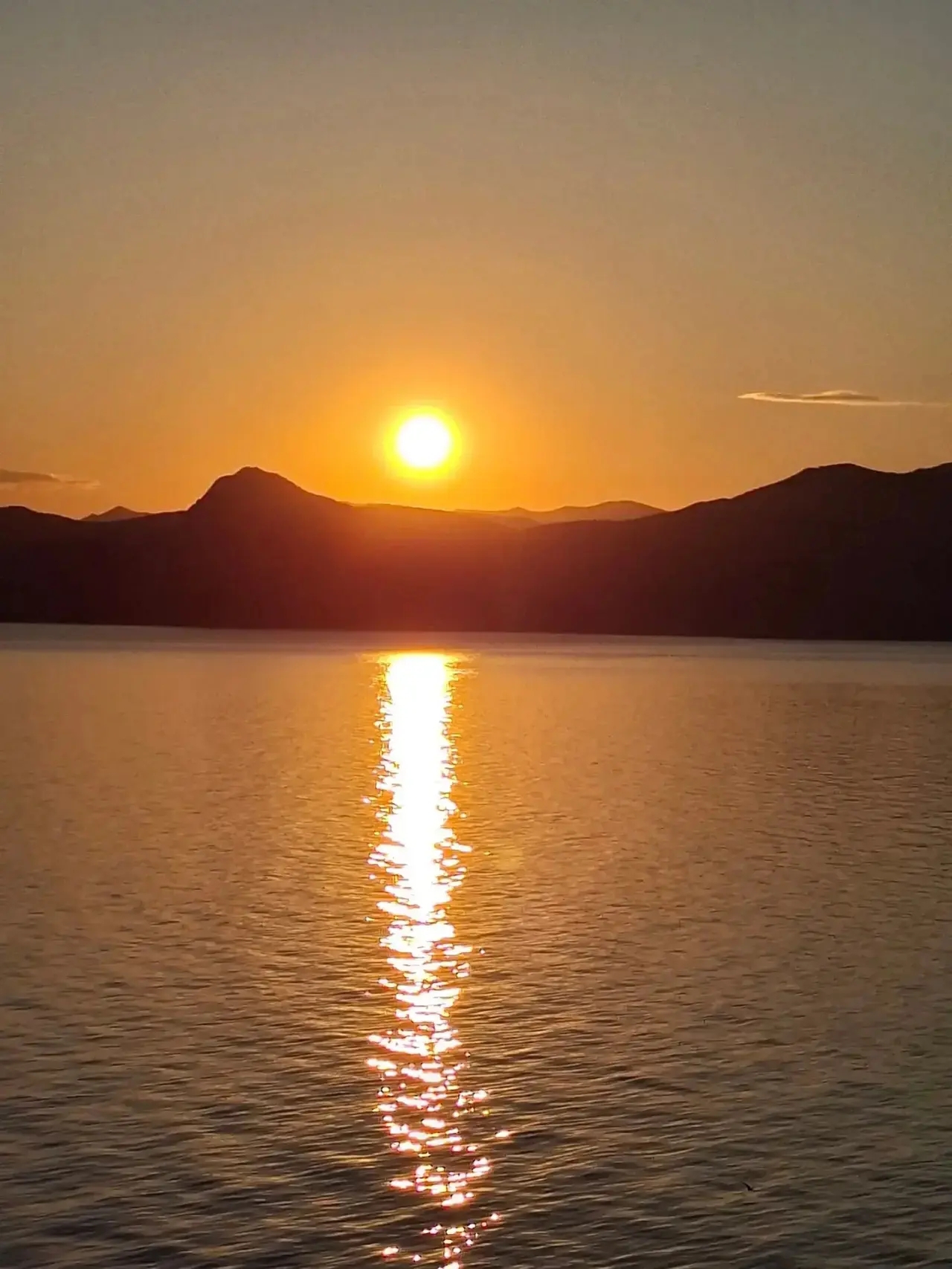 Sunset at Cape Rybachy: the sky glows golden over Meganom - Meganom, Headland, Crimea, Sunset, Series Sunsets