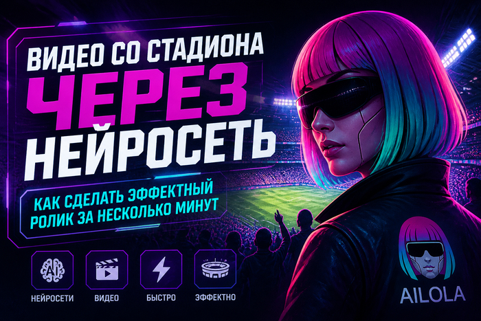 Видео со стадиона через нейросеть: как сделать эффектный ролик за несколько минут