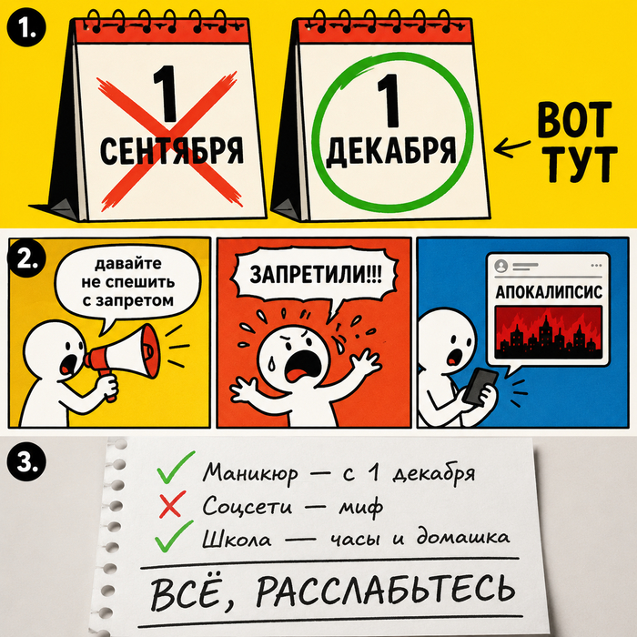 «Детям запретят ВСЁ»: разбираем панику по пунктам, коротко и без соплей