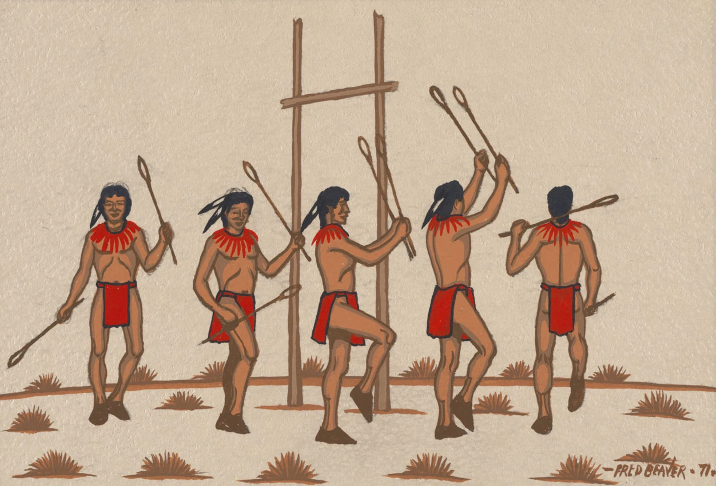 Lacrosse and stickball in art: painting, graphics - Series Lacrosse in Russia, My, Lacrosse, Painting, Art, Longpost