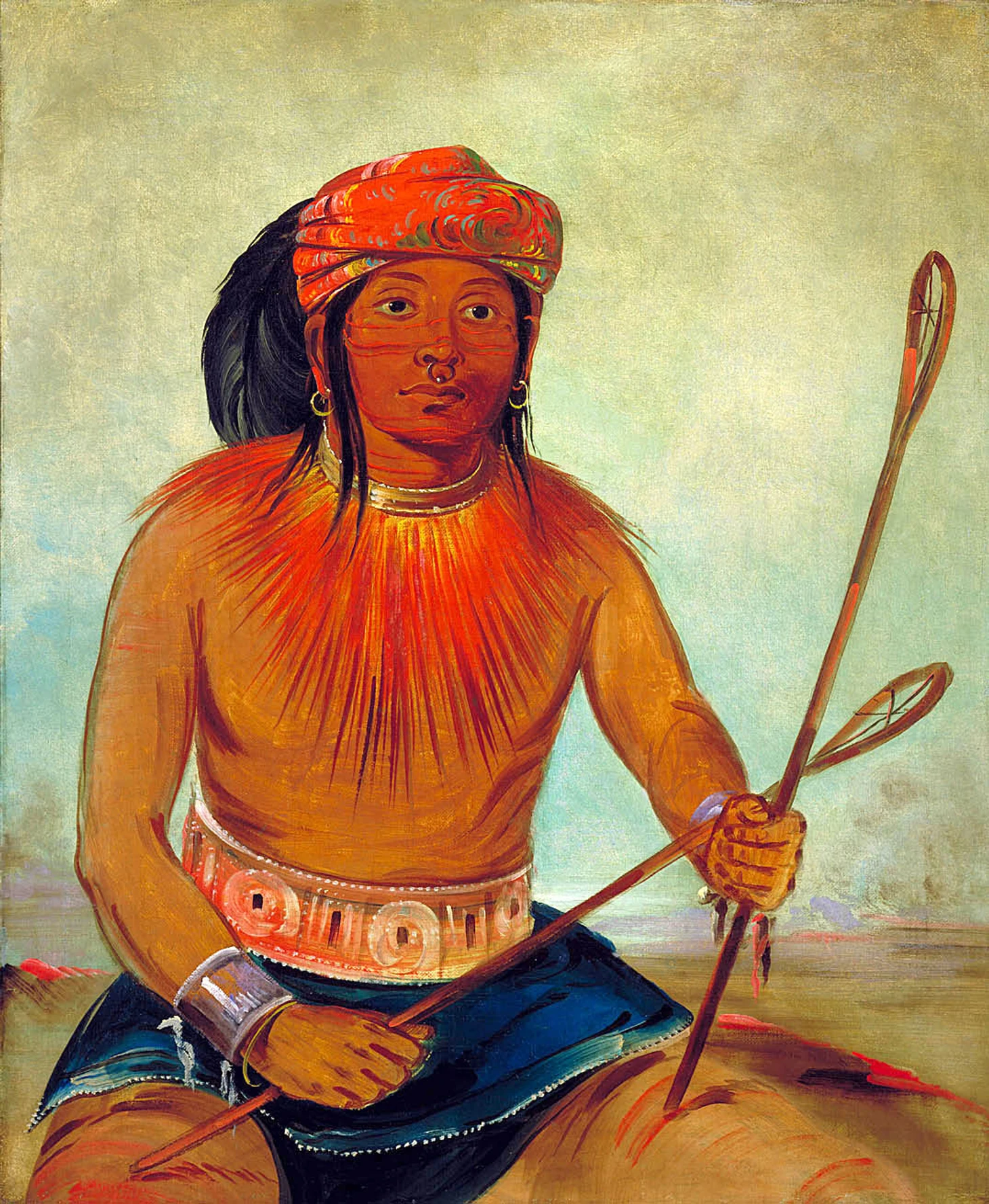 Lacrosse and stickball in art: painting, graphics - Series Lacrosse in Russia, My, Lacrosse, Painting, Art, Longpost
