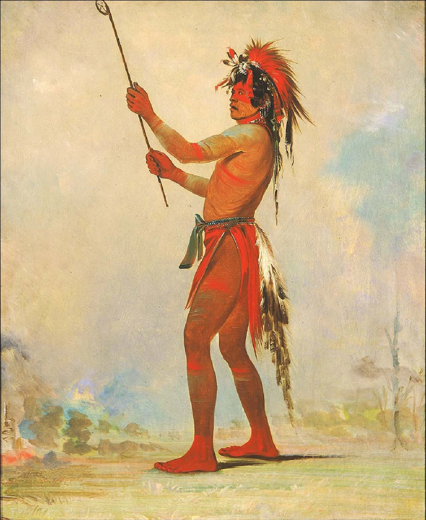 Lacrosse and stickball in art: painting, graphics - Series Lacrosse in Russia, My, Lacrosse, Painting, Art, Longpost