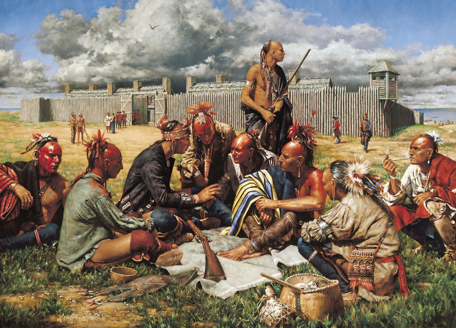 Lacrosse and stickball in art: painting, graphics - Series Lacrosse in Russia, My, Lacrosse, Painting, Art, Longpost