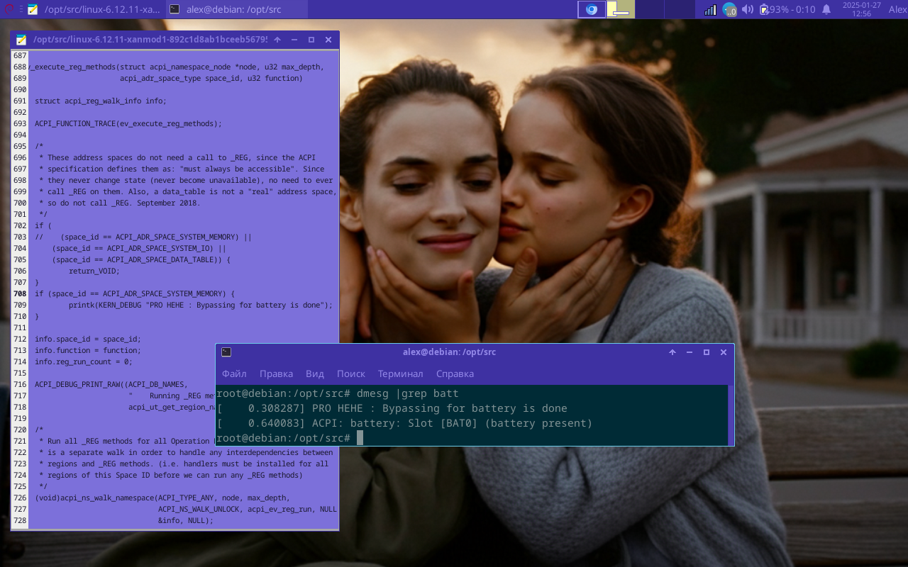 Another patch story: frozen battery - My, Linux, Core, Notebook, Patch, Battery, IT, Longpost, Series We do not write to technical support