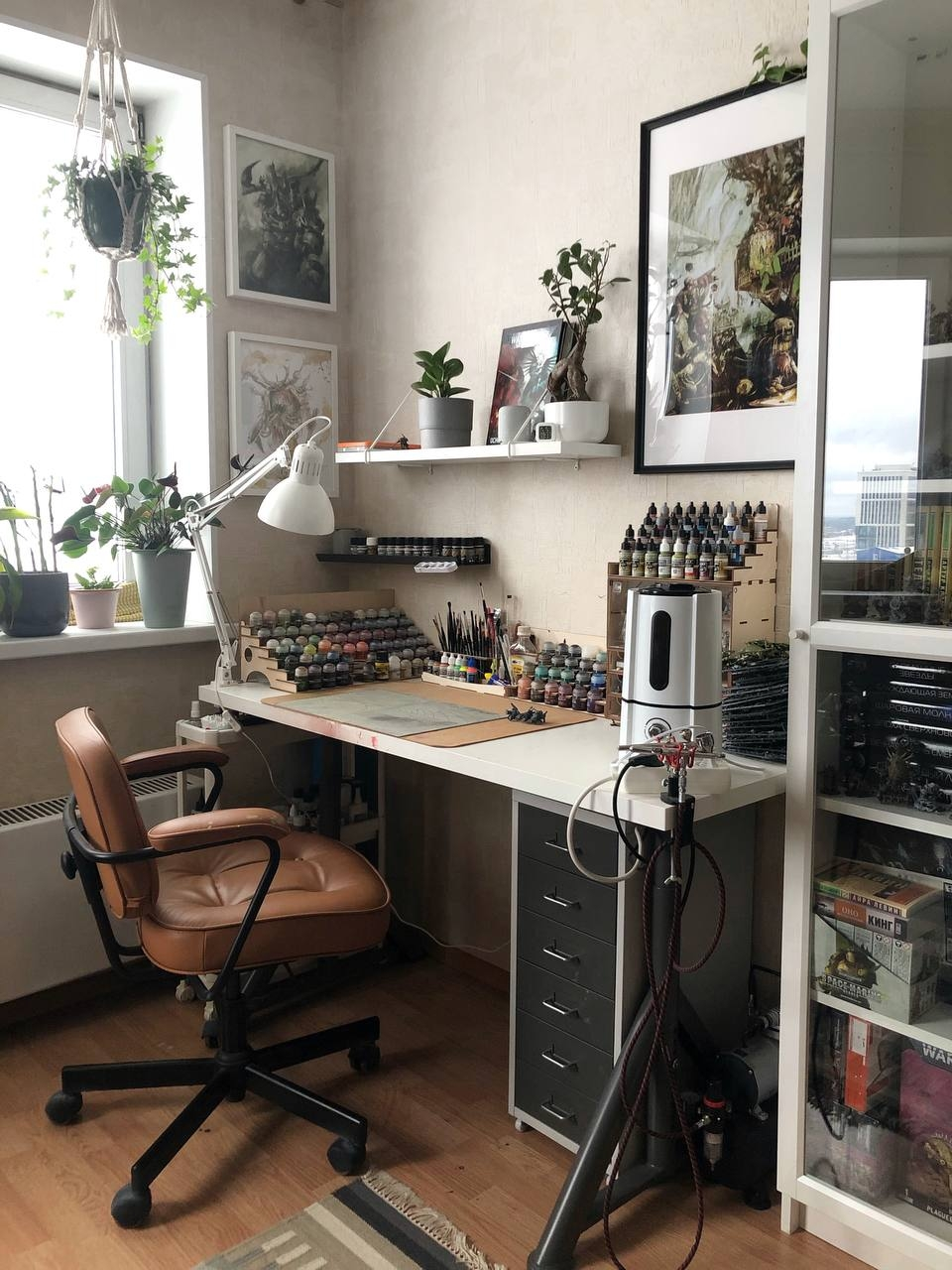 My Hobby Spot: How It All Began and How My Miniature Painting Table Has Changed - My, Workshop, Interior, Accessories, Painting miniatures, Miniature, Modeling, Warhammer 40k, Warhammer, Hobby, Stand modeling, Wh other, Board games, Wh miniatures, Painting, Diorama, Scale model, Longpost
