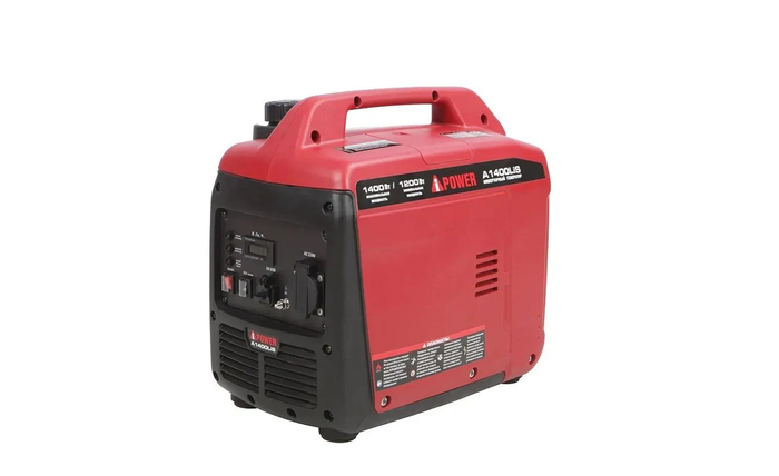 Мобильный инверторный генератор A-iPower A1400LIS мощностью 1.4 кВт в закрытом ультратихом кожухе для дачи, туризма и отдыха на природе.