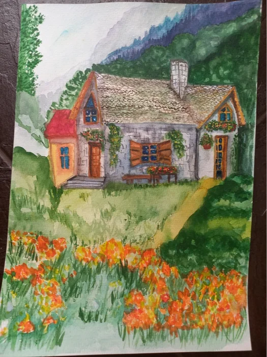 I'm drawing - My, Drawing, Watercolor