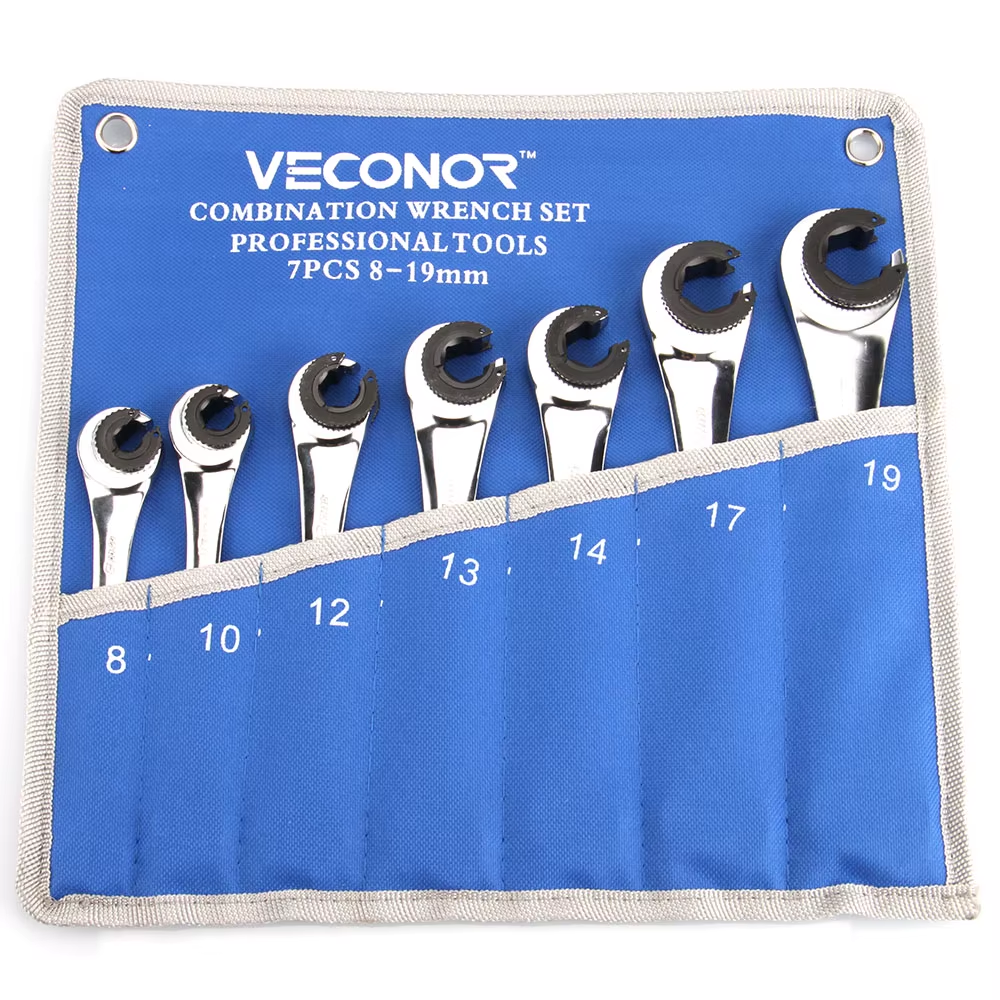Veconor 7-Piece Combination Wrench Set (8-19mm), Chrome Vanadium Steel - Series Top Reviews  Ratings 2026 on Ali, My, Распродажа, AliExpress, Products, Discounts, Advertising, Xiaomi, Tablet, Charger, Aliexpress sale, Online shopping, Tools, Гаджеты, Longpost, 