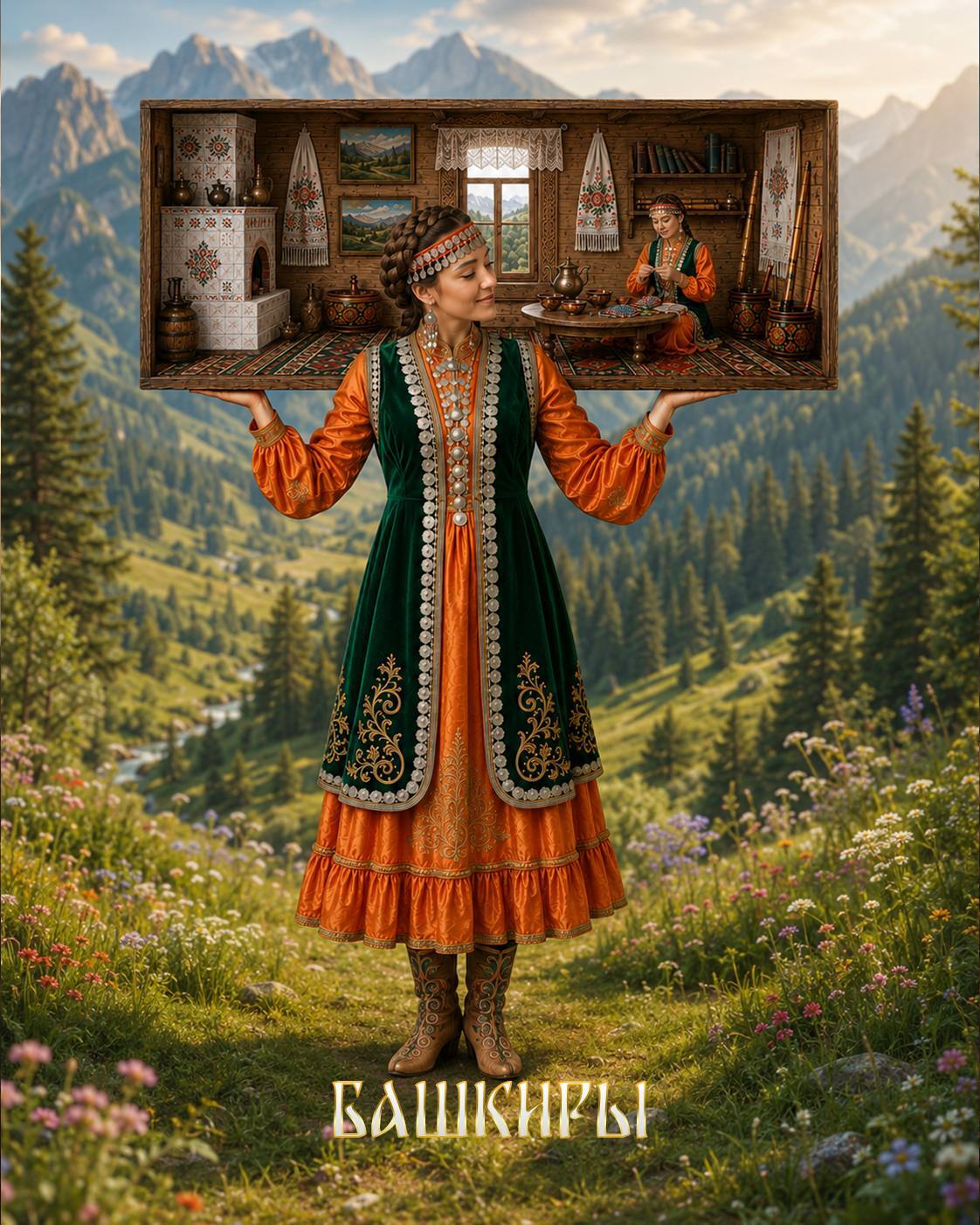 This is a trip around Russia without suitcases and tickets. - Neural Network Content, Artificial Intelligence, Neural network art, Russia, People, The culture, Traditions, Longpost