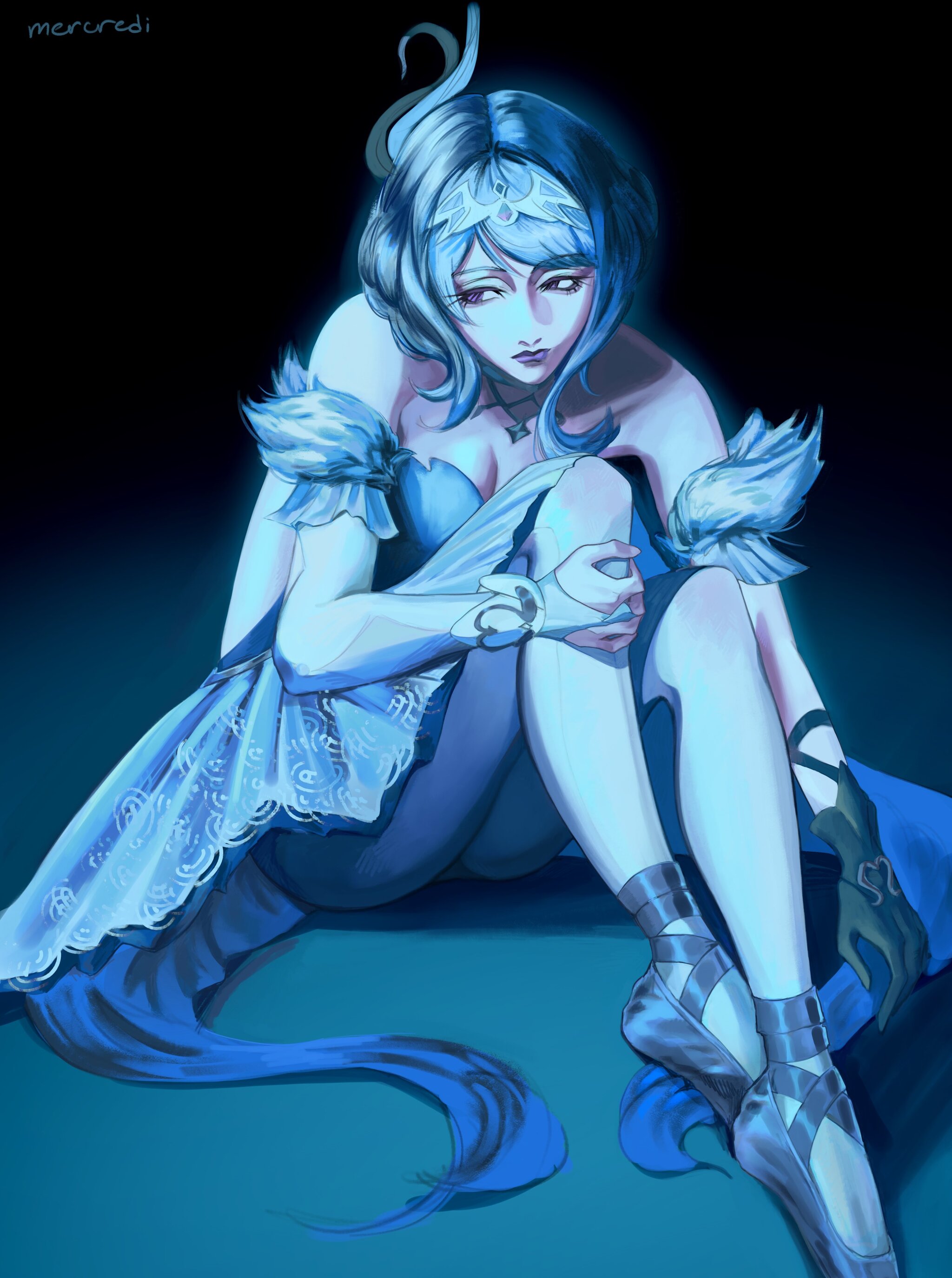 Ballerina - Genshin impact, Anime art, Art, Odette (Genshin Impact)