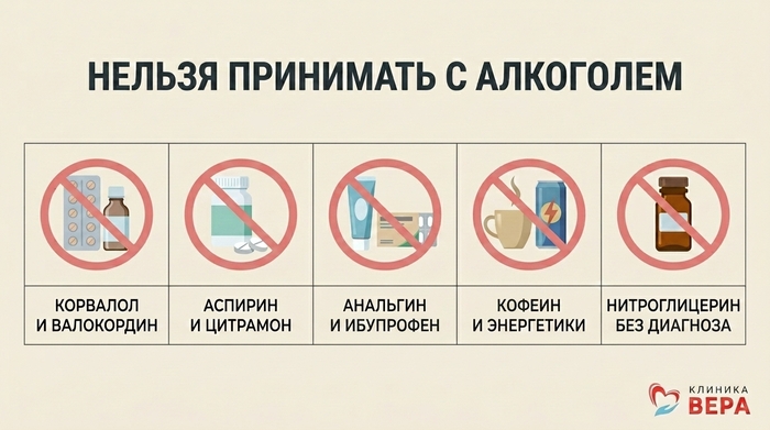 Запрещенный список с алкоголем