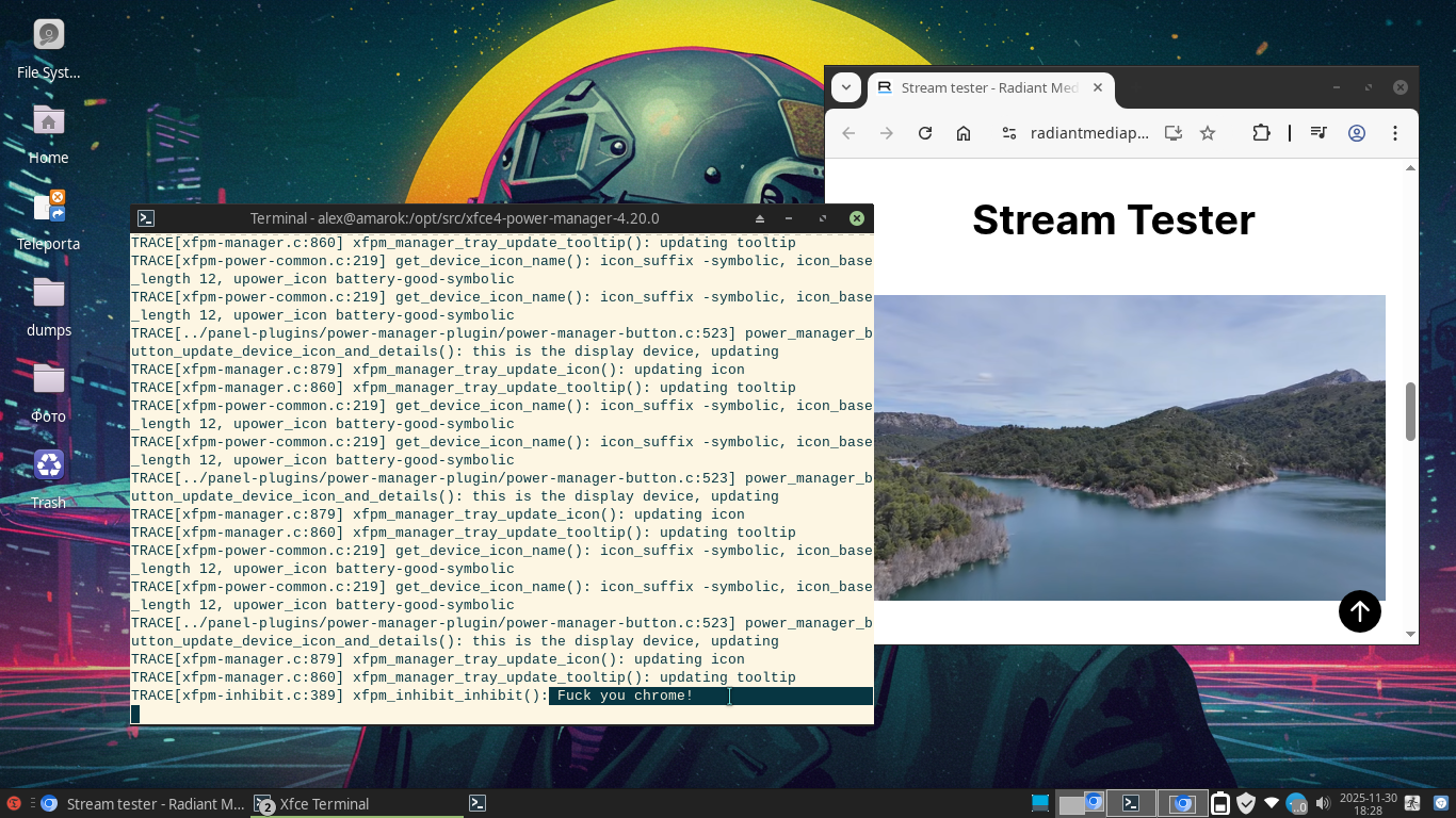 Chrome, Xfce, and Scary Movie - Series We do not write to technical support, My, IT, Linux, Xfce, Google chrome, Programming, GIF, Longpost
