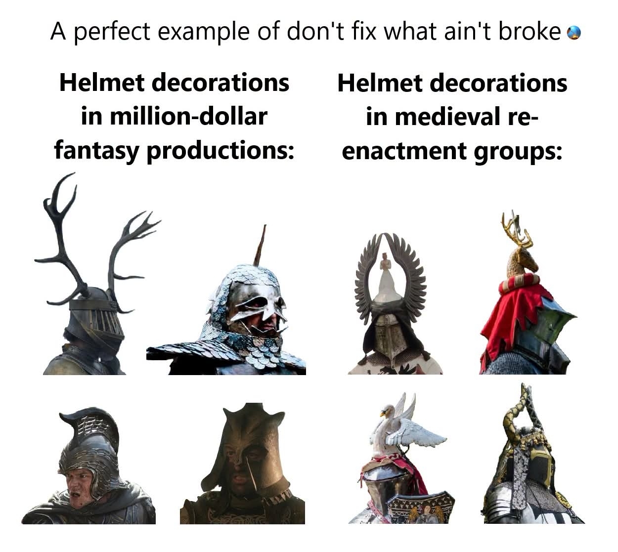 Historical armor and weapons in fantasy style - Middle Ages, Ancient Rome, Antiquity, Armor, Weapon, Fantasy, Humor, Memes, Longpost