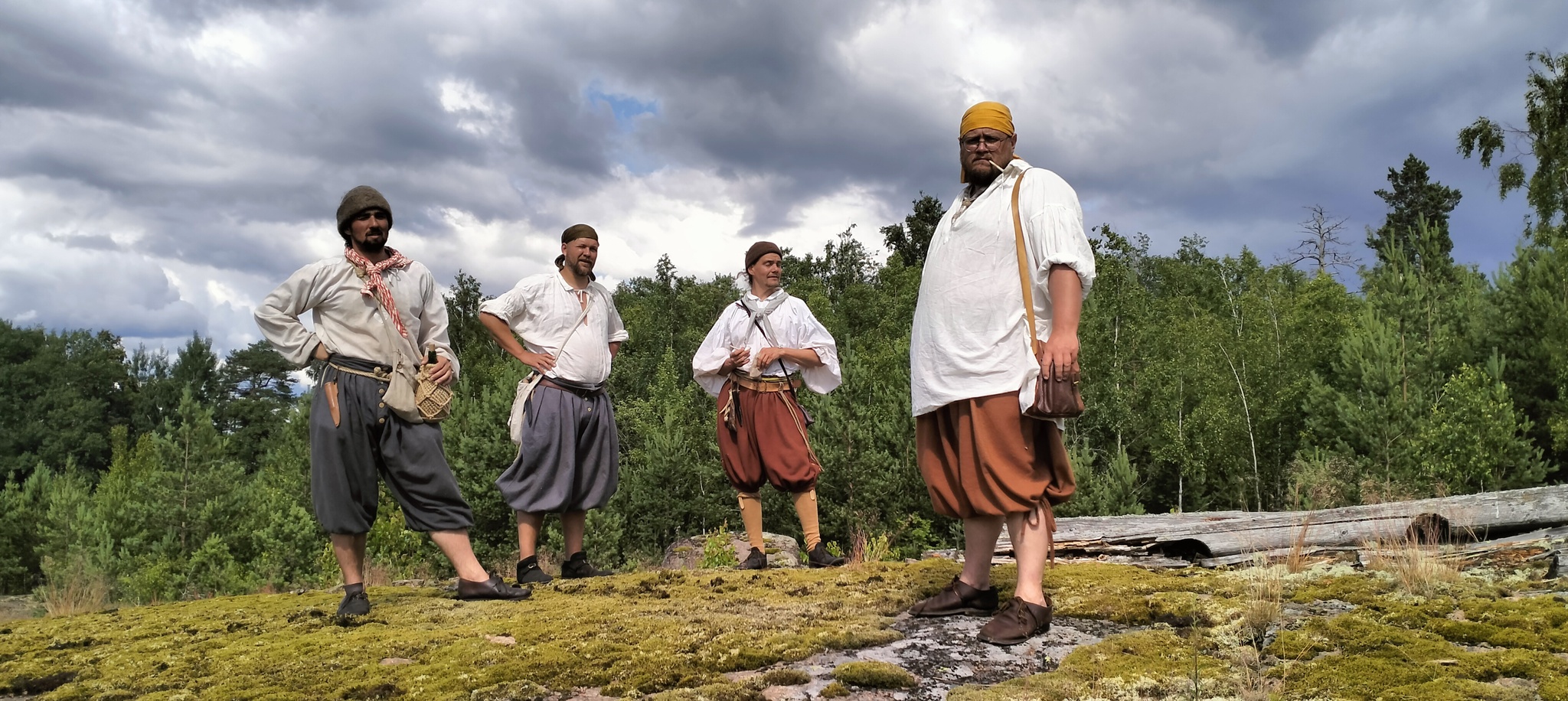 And here we spent two weeks sailing around the Vyborg Bay on gigs - My, Historical reconstruction, Baltic Sea, Sail, Whaler, Hike, Longpost