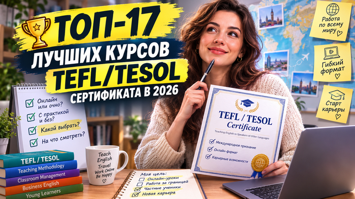 ���-17 ������ ��������, ��� �������� TEFL/TESOL ���������� � 2026 ����