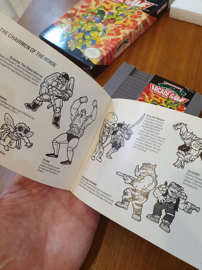 Мануал Teenage Mutant Ninja Turtles II: The Arcade Game