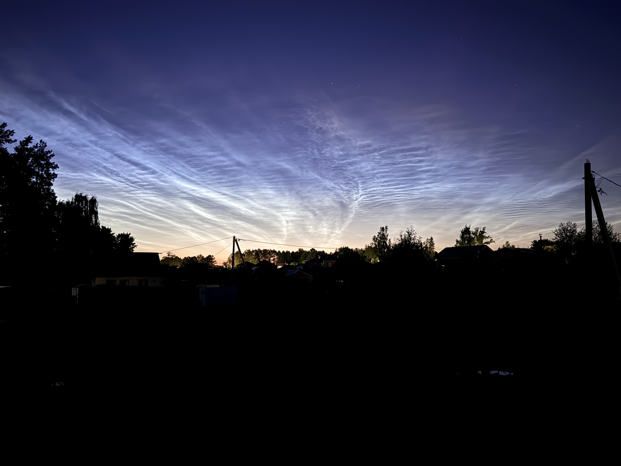 Noctilucent clouds - My, Astrophoto, Night shooting