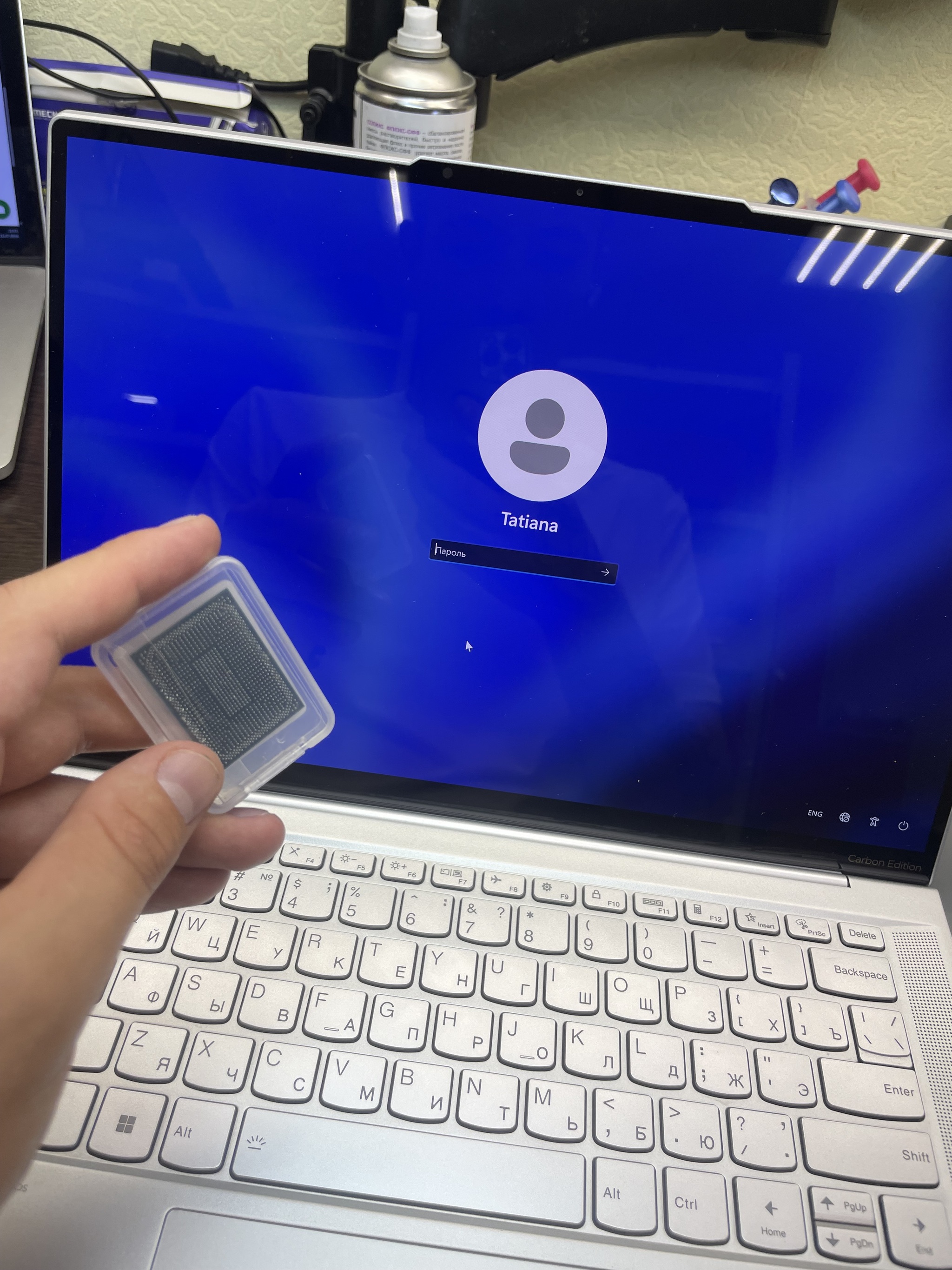 Lenovo Yoga Slim 7 Carbon Repair: A Brick That Was Overheating in the Wrong Places. A Detective Story with a Thermal Imager - Breaking, Soldering, Repair of equipment, Lenovo, Laptop Repair, Rebolling, AMD ryzen, CPU, Spare parts, Video, Vertical video, Short videos, Longpost