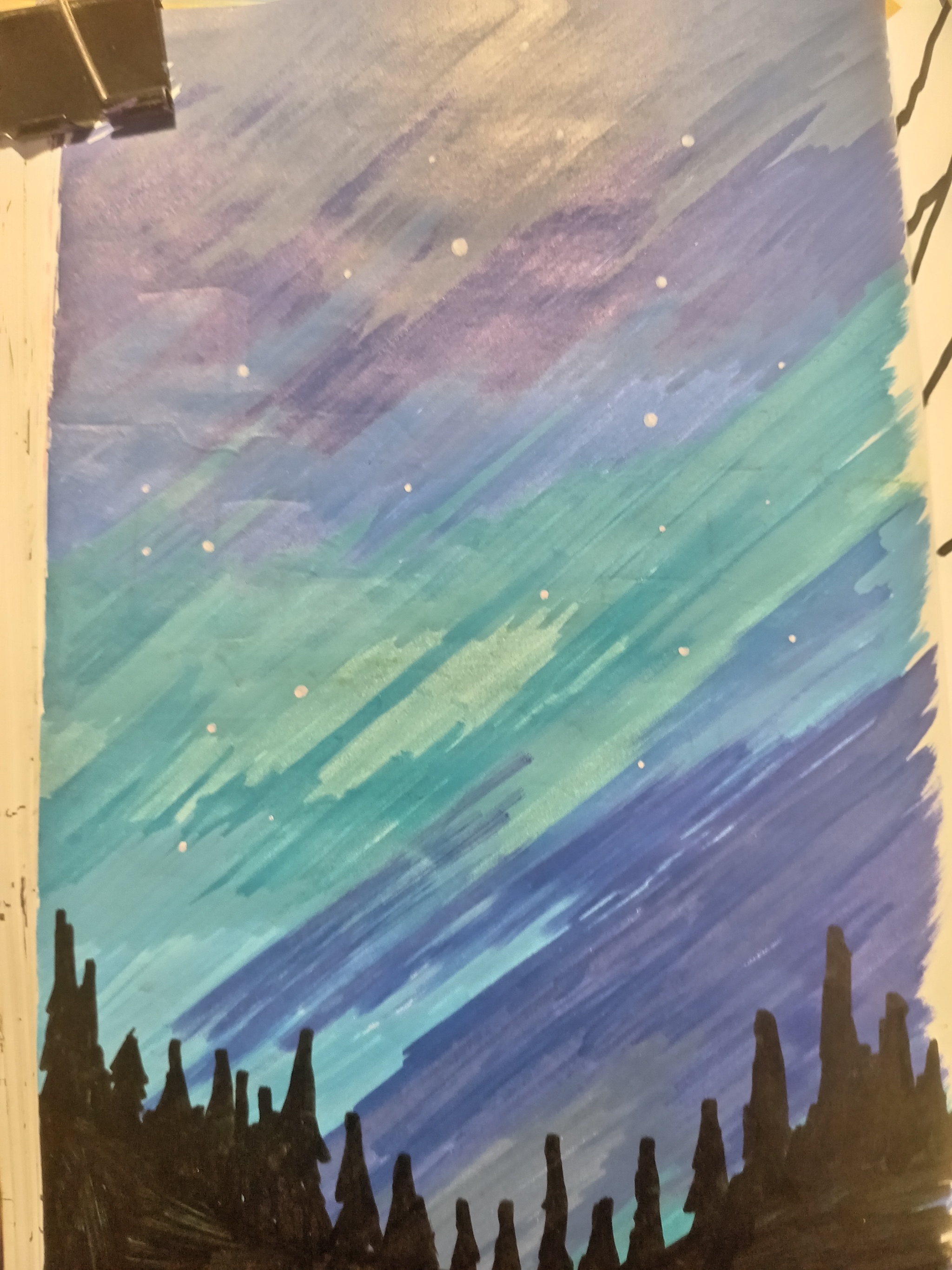 More new sketchbook pages. What do you think? - My, Painting, Acrylic, Calmness, Sketchbook, Longpost