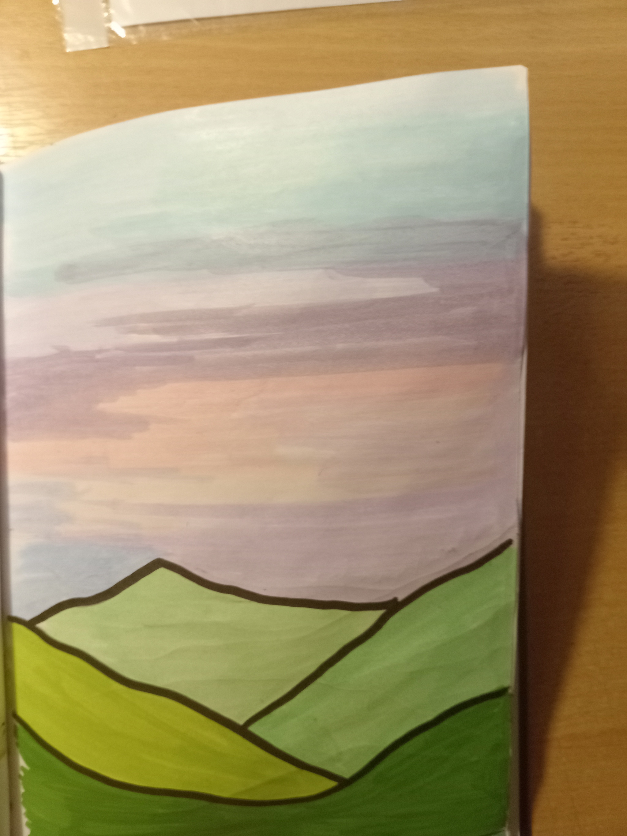 More new sketchbook pages. What do you think? - My, Painting, Acrylic, Calmness, Sketchbook, Longpost