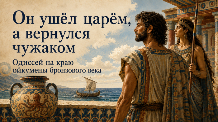Он ушёл царём, а вернулся чужаком: Одиссей на краю ойкумены бронзового века