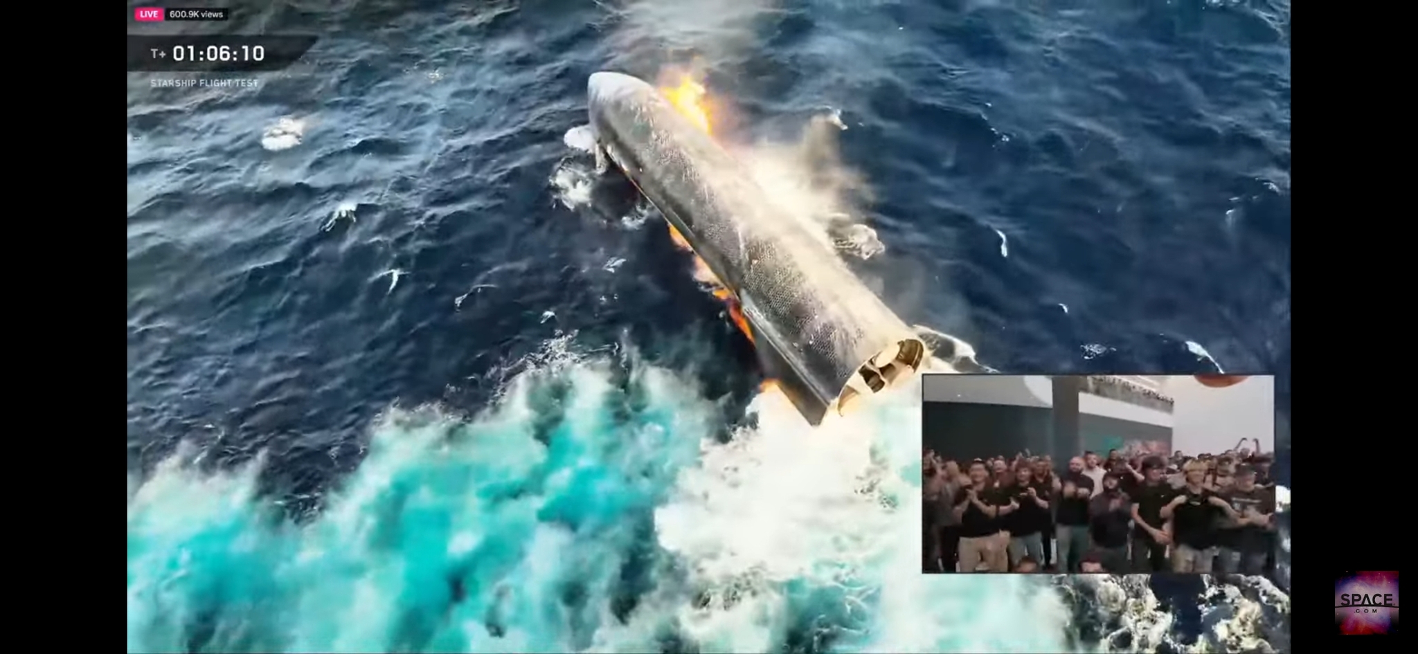 From spacecraft to naval vessel – brief and preliminary results of the 13th Starship flight test - Spaceship, Space, Spacex, Starship, Rocket launch, Cosmonautics, Rocket, Elon Musk, Trial, Video, Soundless, Short videos, Longpost, Video VK