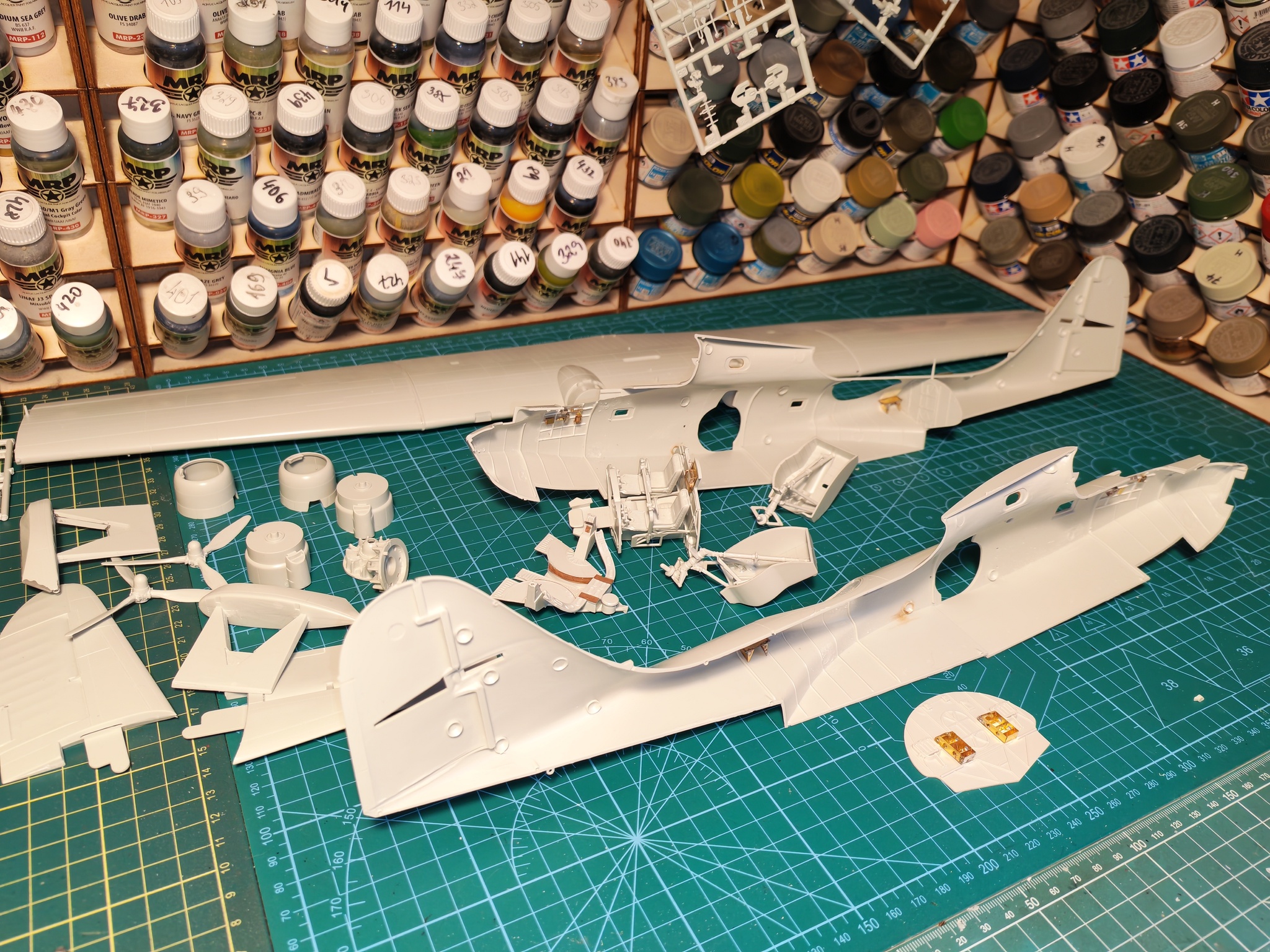PBY-5A Catalina 1/48  Eduard - My, Stand modeling, Scale model, Modeling, The Second World War, Longpost
