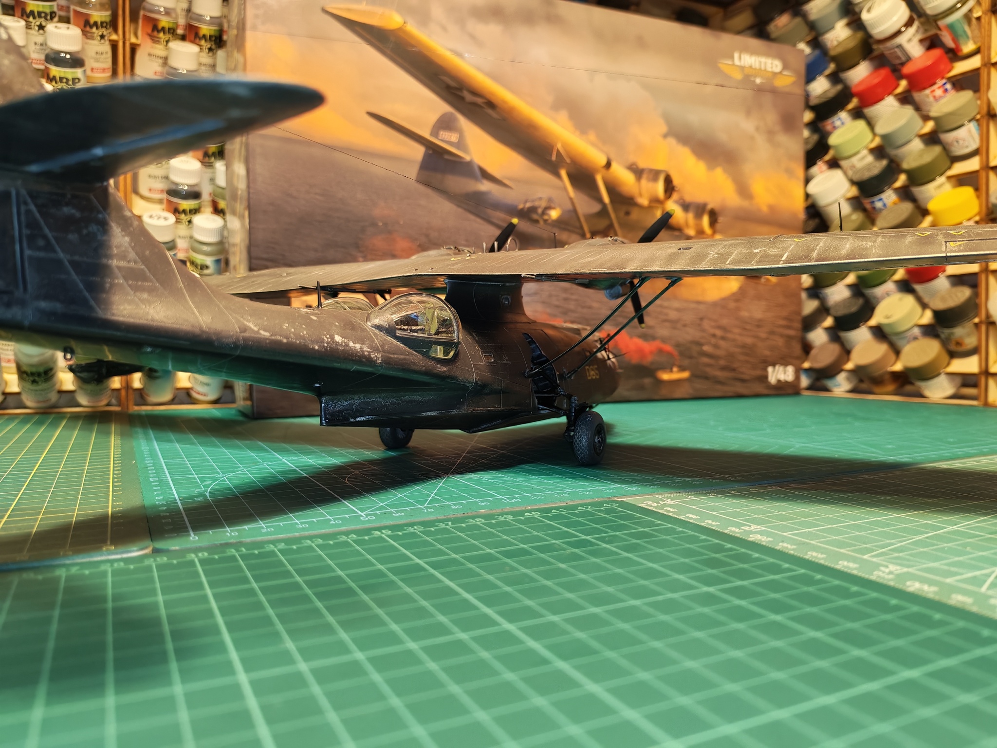 PBY-5A Catalina 1/48  Eduard - My, Stand modeling, Scale model, Modeling, The Second World War, Longpost