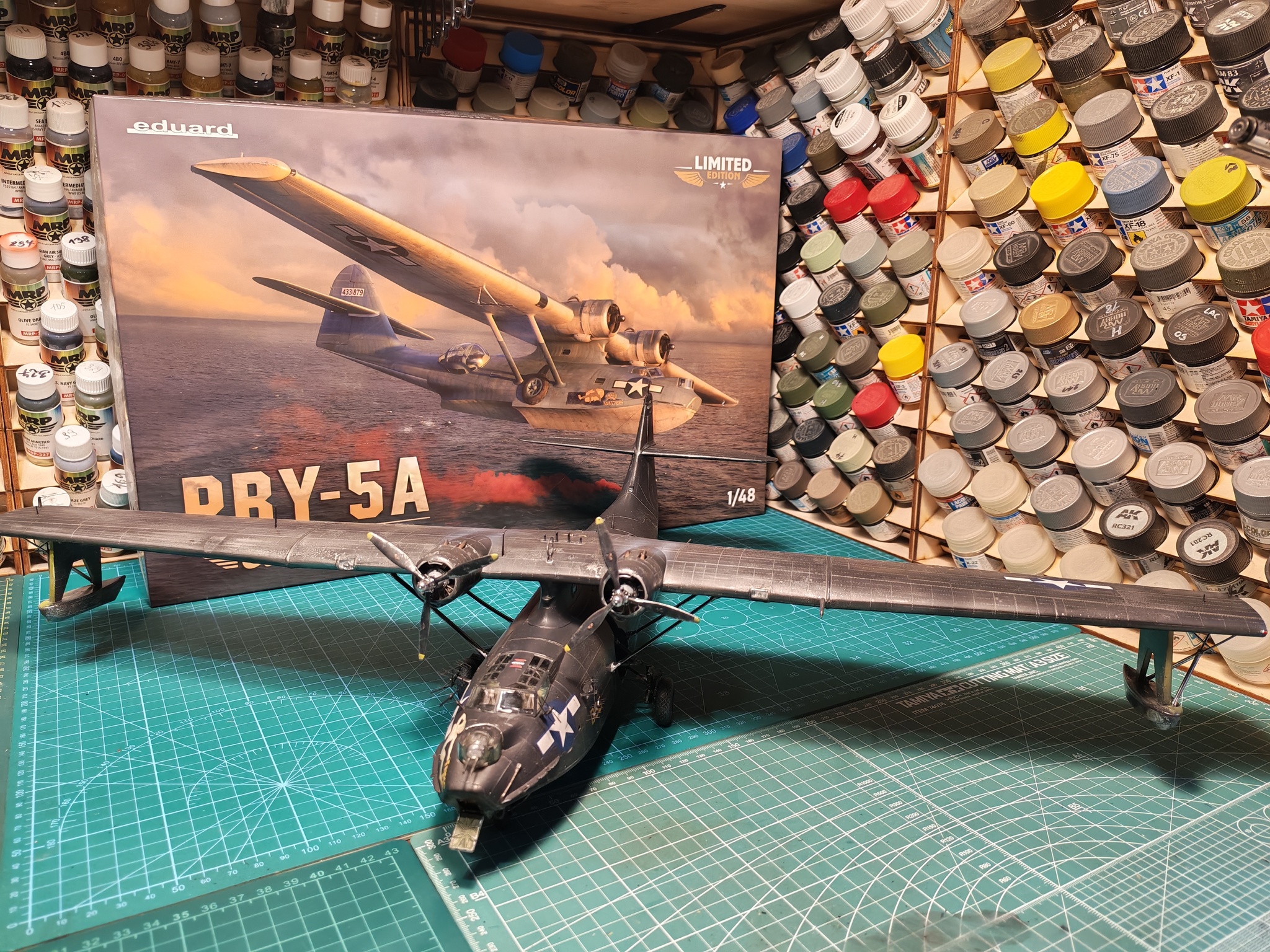 PBY-5A Catalina 1/48  Eduard - My, Stand modeling, Scale model, Modeling, The Second World War, Longpost