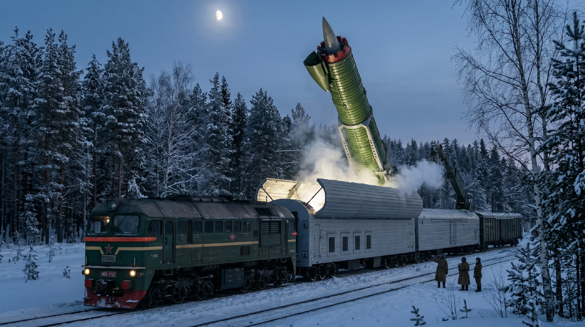 A Soviet nuclear ghost train. Inside were nuclear missiles. - A train, Railway, Nuclear weapon, Made in USSR, the USSR, Military establishment, Military equipment, Armament, Zen, Yandex Zen, Yandex Zen (link), Longpost
