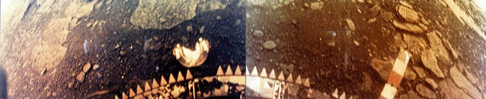 127 minutes in hell: what Venera-13 managed to film before the heat killed it - Venus, Made in USSR, Space, solar system, Spaceship, Cosmonautics, Astronomy, Planet, NASA, Milky Way, Galaxy, Zen, Yandex Zen, Yandex Zen (link), Longpost, Neural Network Content, Astrophoto, Rover, Vega