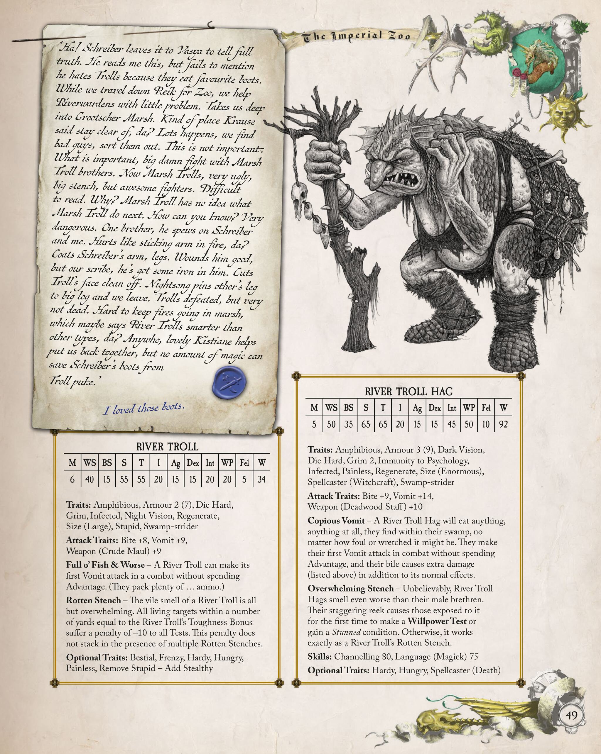 Warhammer Fantasy. Imperial Bestiary. Second Expedition. 019 - Series Warhammer Fantasy General information about the setting, My, Board games, Lore of the universe, Dark fantasy, Warhammer fantasy battles, Tabletop role-playing games, Warhammer, Longpost