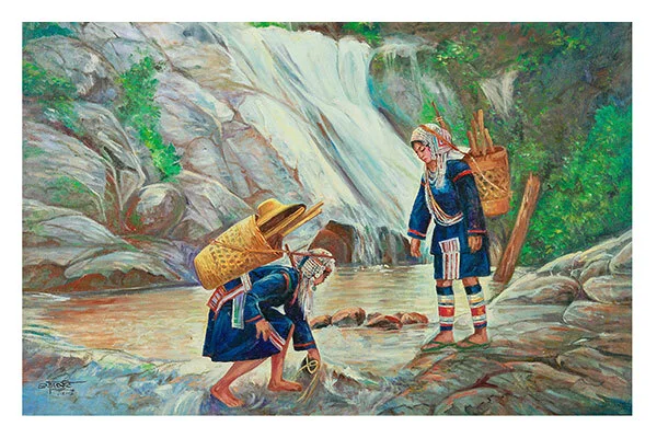 Kachin and Shan States in the works of Burmese artist San Hlaing - Art, Art criticism, Painting, Longpost