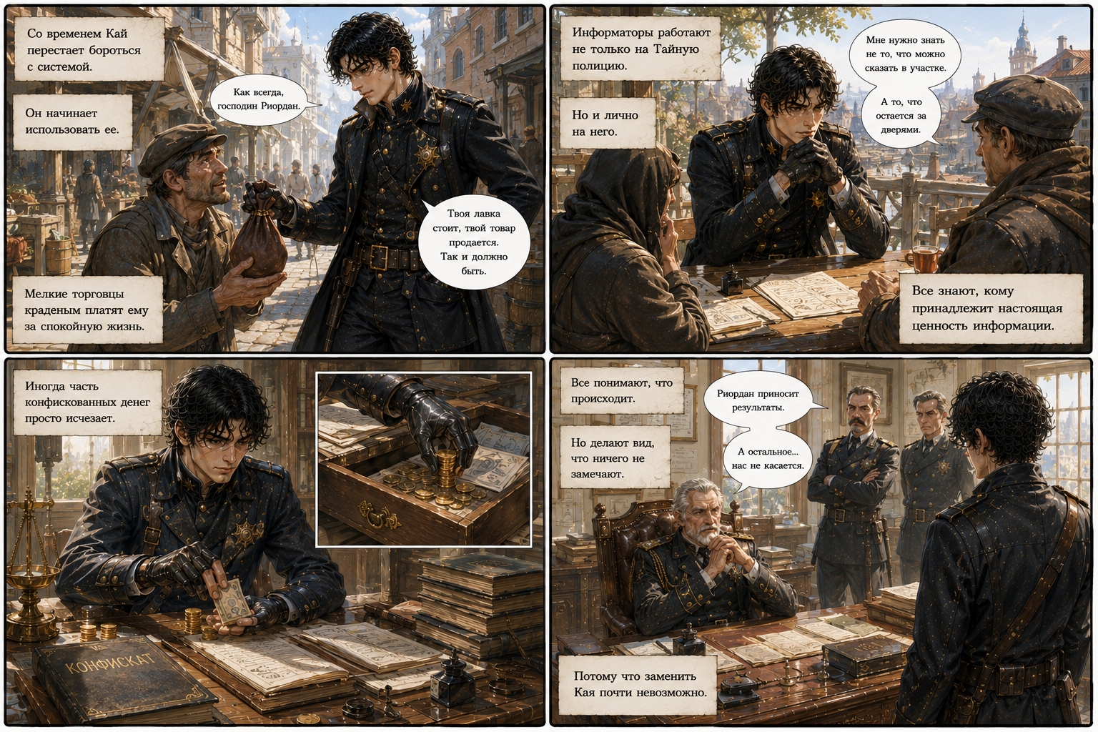 Kai Riordan - Series Jacktown, Neural Network Content, Neural network art, Comics, Fantasy, Urban fantasy, Longpost