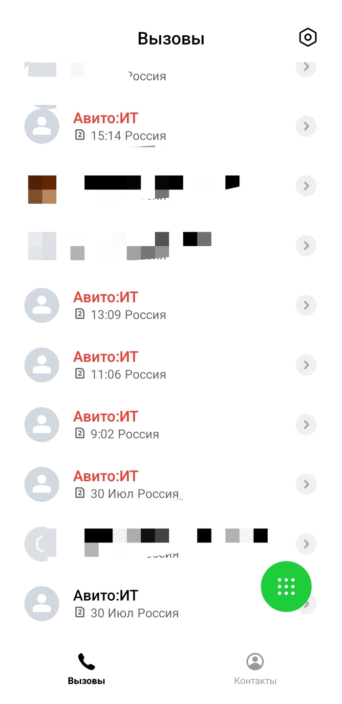 Спам от Авито