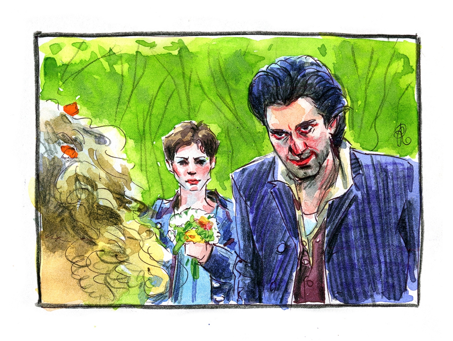 The Wolf and Virginia - My, Tenth Kingdom, Illustrations, Watercolor, Longpost