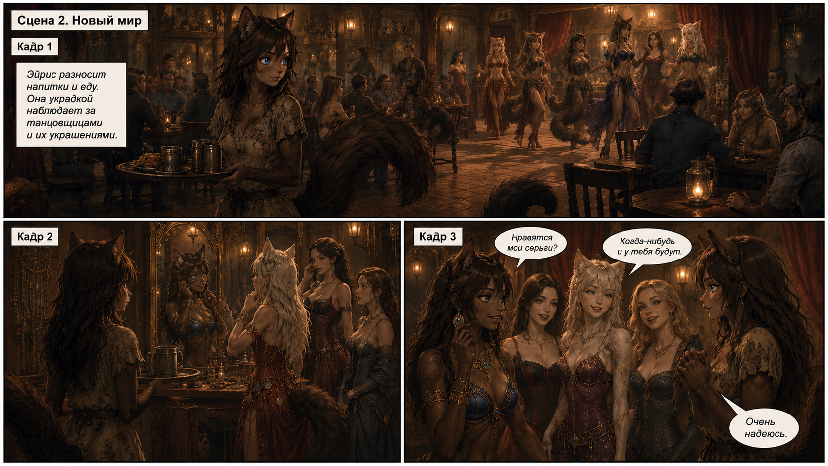 Aerys, Part 2 of 3 - Jacktown - Series Jacktown, Neural Network Content, Furry, Neural network art, Comics, Fantasy, Urban fantasy, Longpost