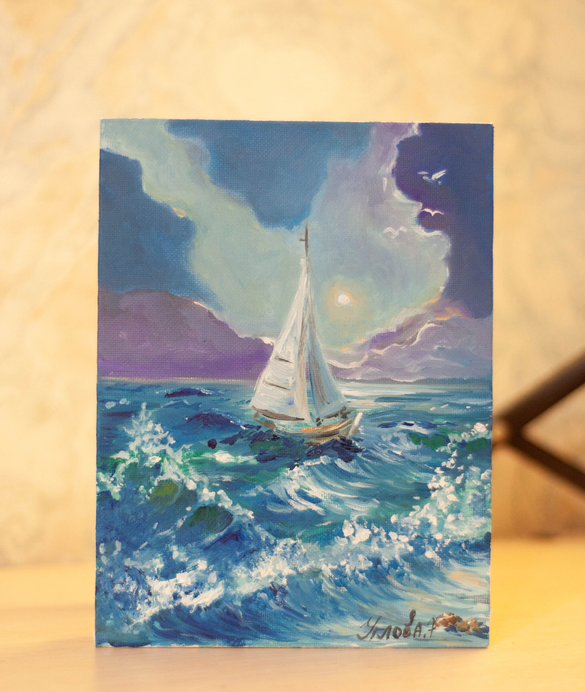 Sail of Hope - My, Contemporary poetry, Poetry, Lyrics, Painting, Sea, Marine Studies, Artist, Oil painting, Lighthouse, Driftwood, Creation, Longpost, Painting