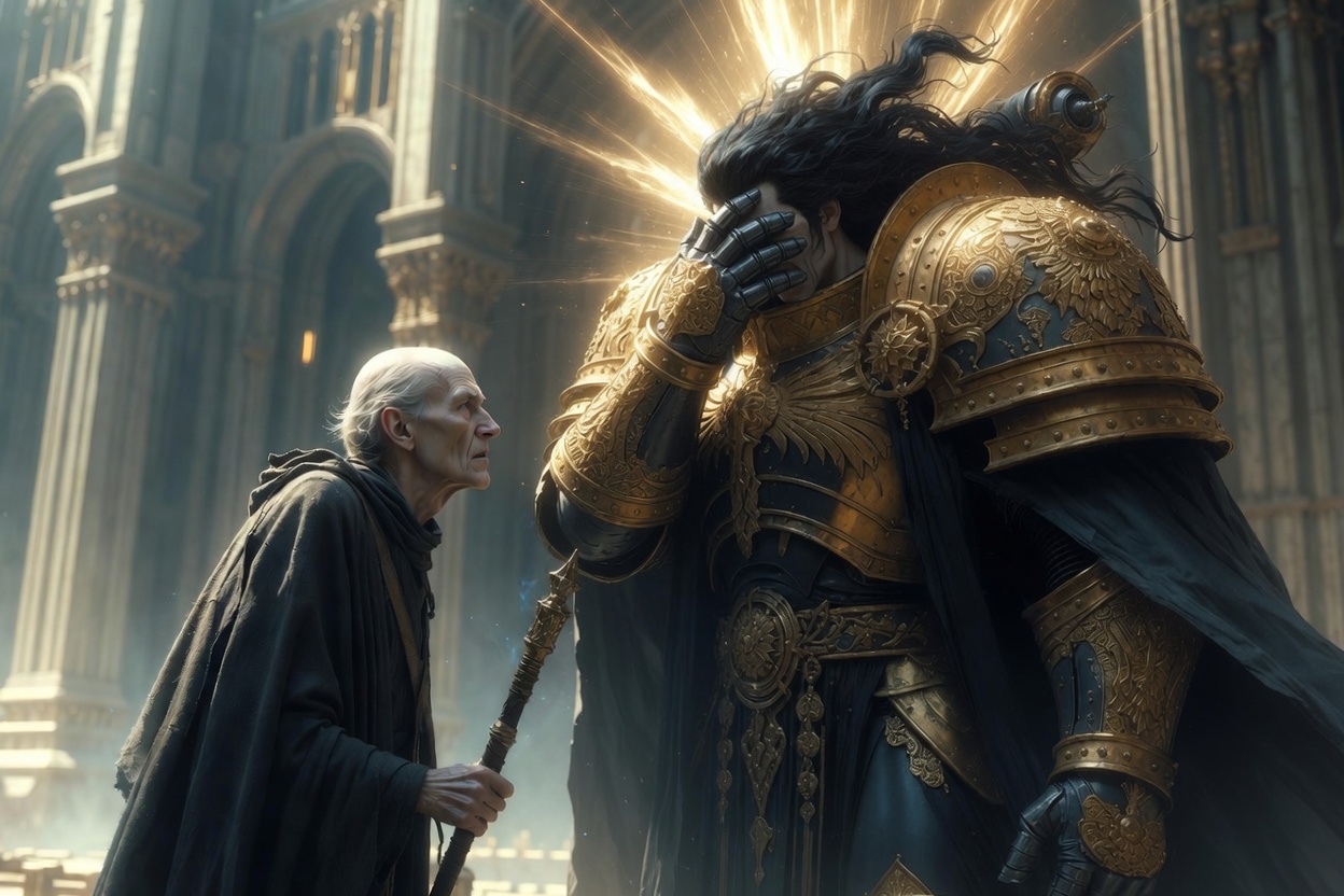 A Conversation That Never Existed - Series WarHammer40k, My, Warhammer 40k, The emperor, Imperium, Humor, Honesty, Longpost