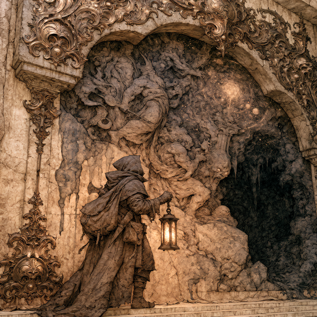 Eon Of Nether - My, Neural Network Content, EON, Books, Atlas, Kripota, Fantasy, Dark fantasy, Npc, Neural network art, Art, Стрим