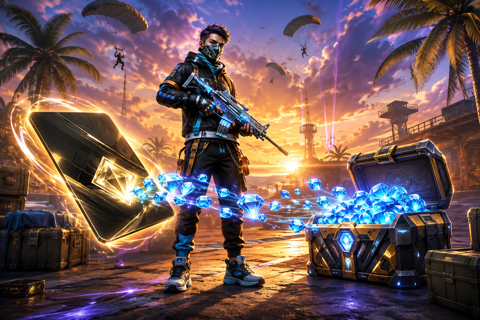 How to get diamonds in Free Fire: Gift cards from 110 to 2420 diamonds and the start of Season 44 - Instructions, Appendix, Games, Free Fire, Company Blogs, Longpost
