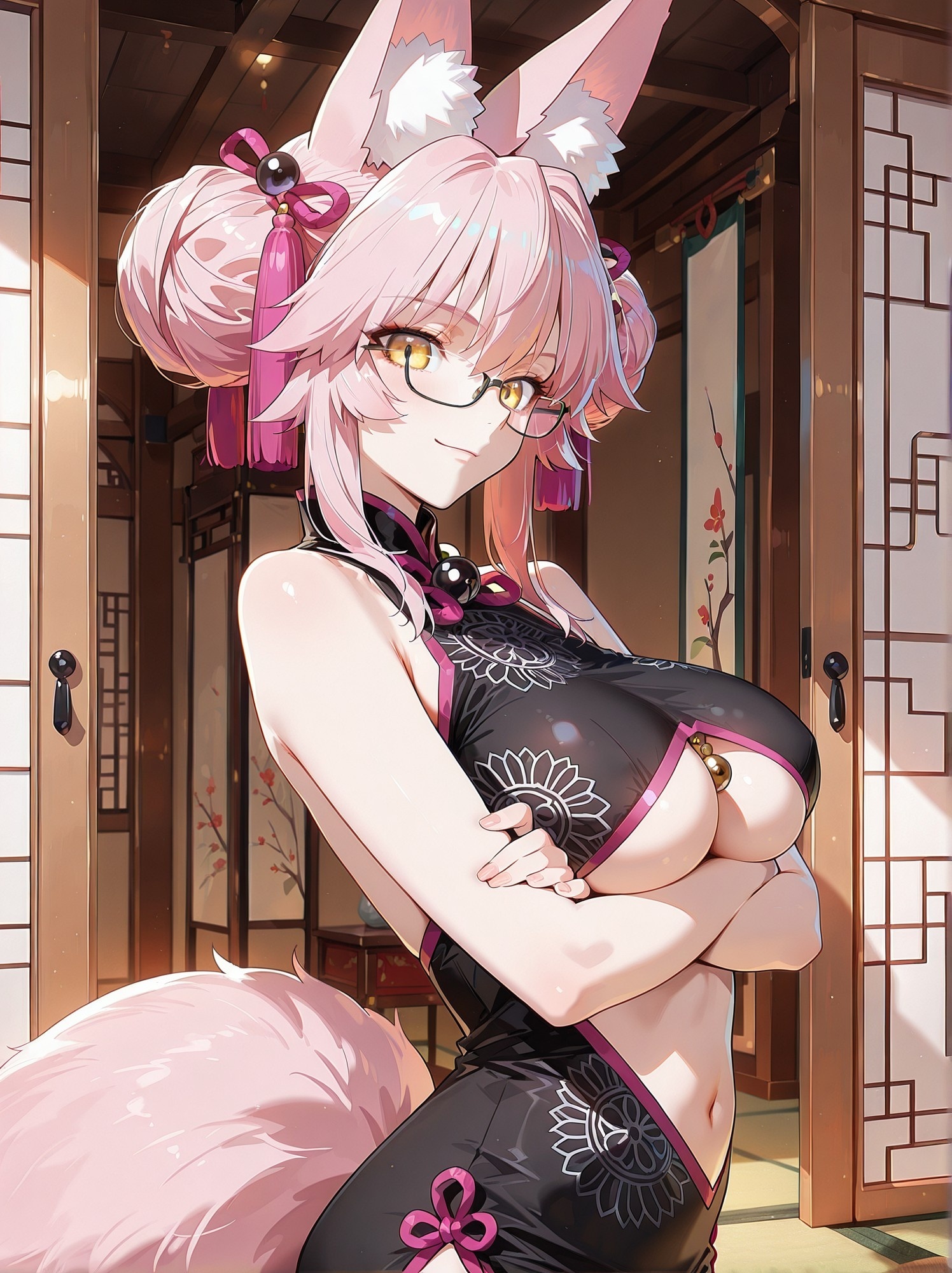Koyanskaya - Neural Network Content, Anime, Anime art, Animal ears, Fate grand order, Koyanskaya, Longpost