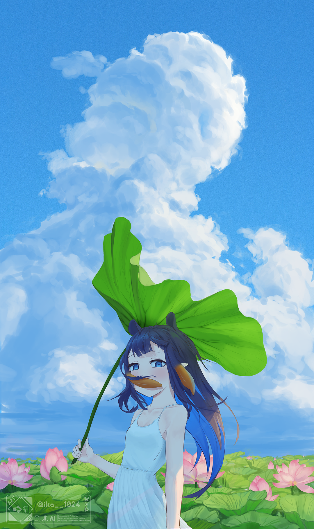Summer Ina - Anime, Anime art, Hololive, Virtual youtuber, Ninomae Inanis