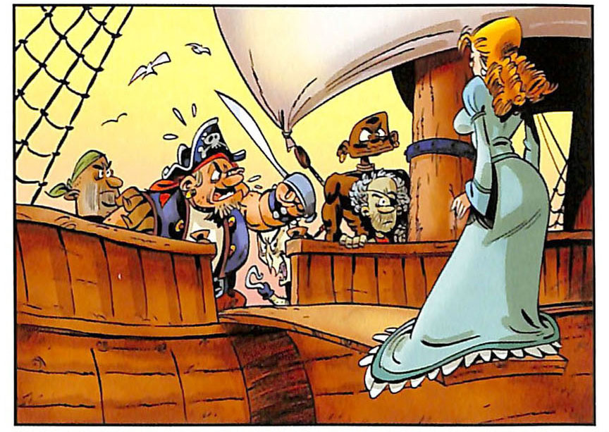 Woman on a ship - Series Eurocomics, Comics, Girls, Humor, Boobs, Alberto, Pirates, Ship, Redheads, Longpost