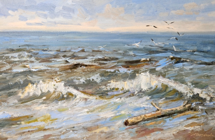 Холст, лён /масло 40×60 см Художник Ксения Ползикова