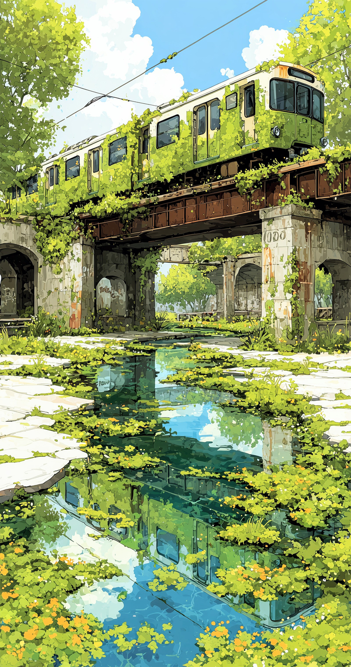View of a currently unused town