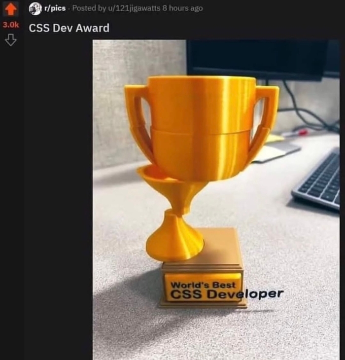 Лучшая награда для программиста!